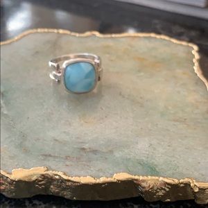 Laminar and sterling silver ring 6 3/4